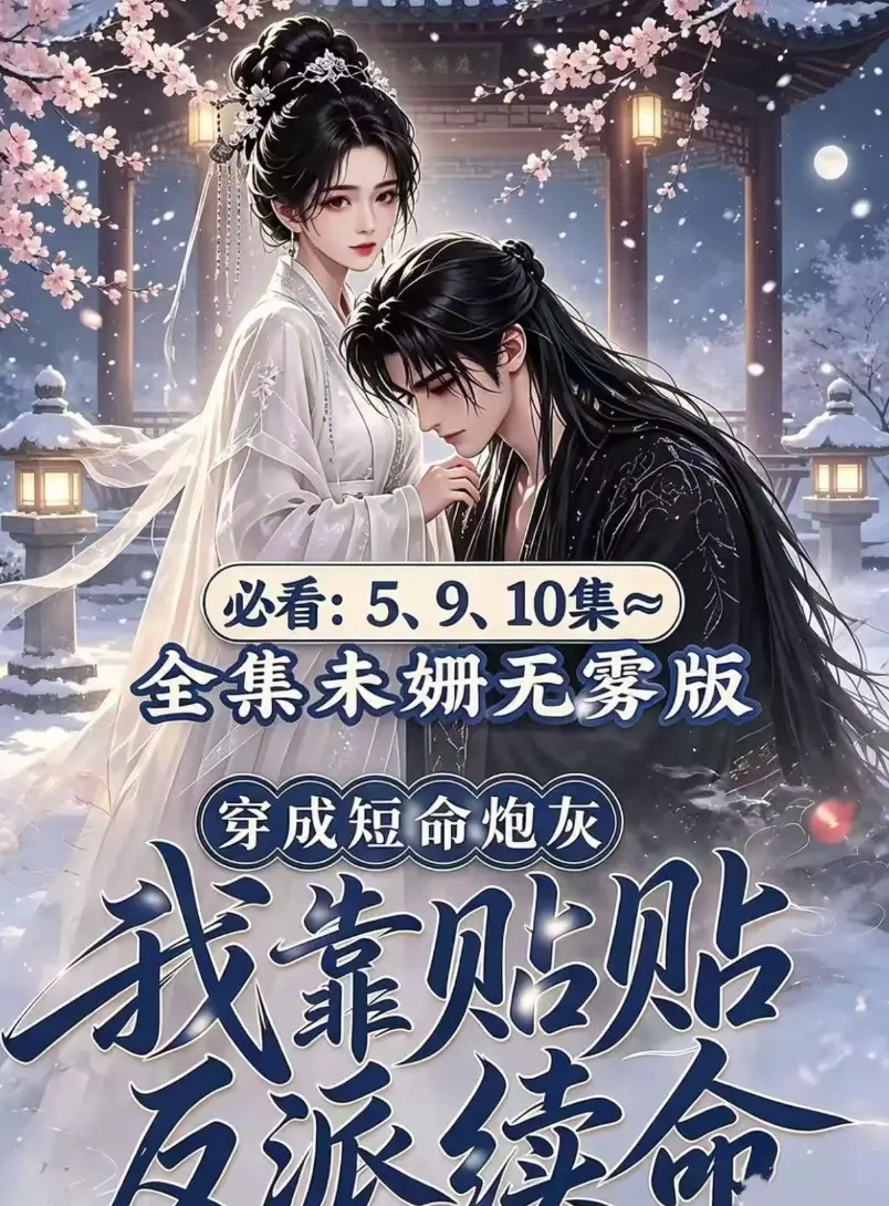 AI漫剧穿书题材热门作品《穿成短命炮灰，我靠贴贴反派续命》无删减全集完整版在线免费观看